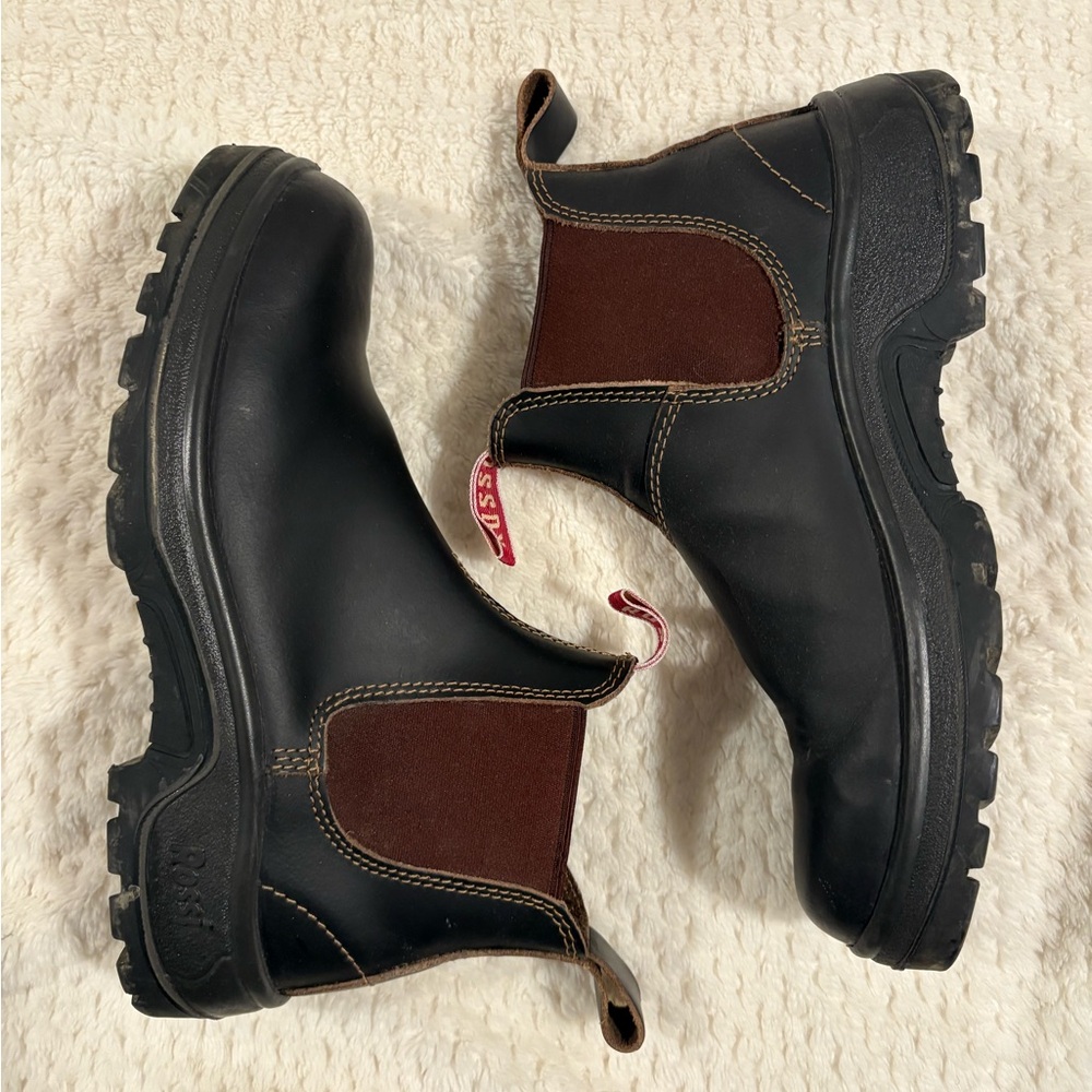 Rossi Boots 900 Parkes Claret Chelsea leather AU 9 US 10 men’s slip on